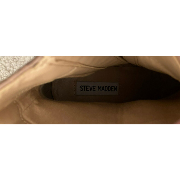 Steve Madden Womens DARMA-P Animal Print Block Heel Ankle Boots 7M TAUPE NWT - Picture 6 of 8